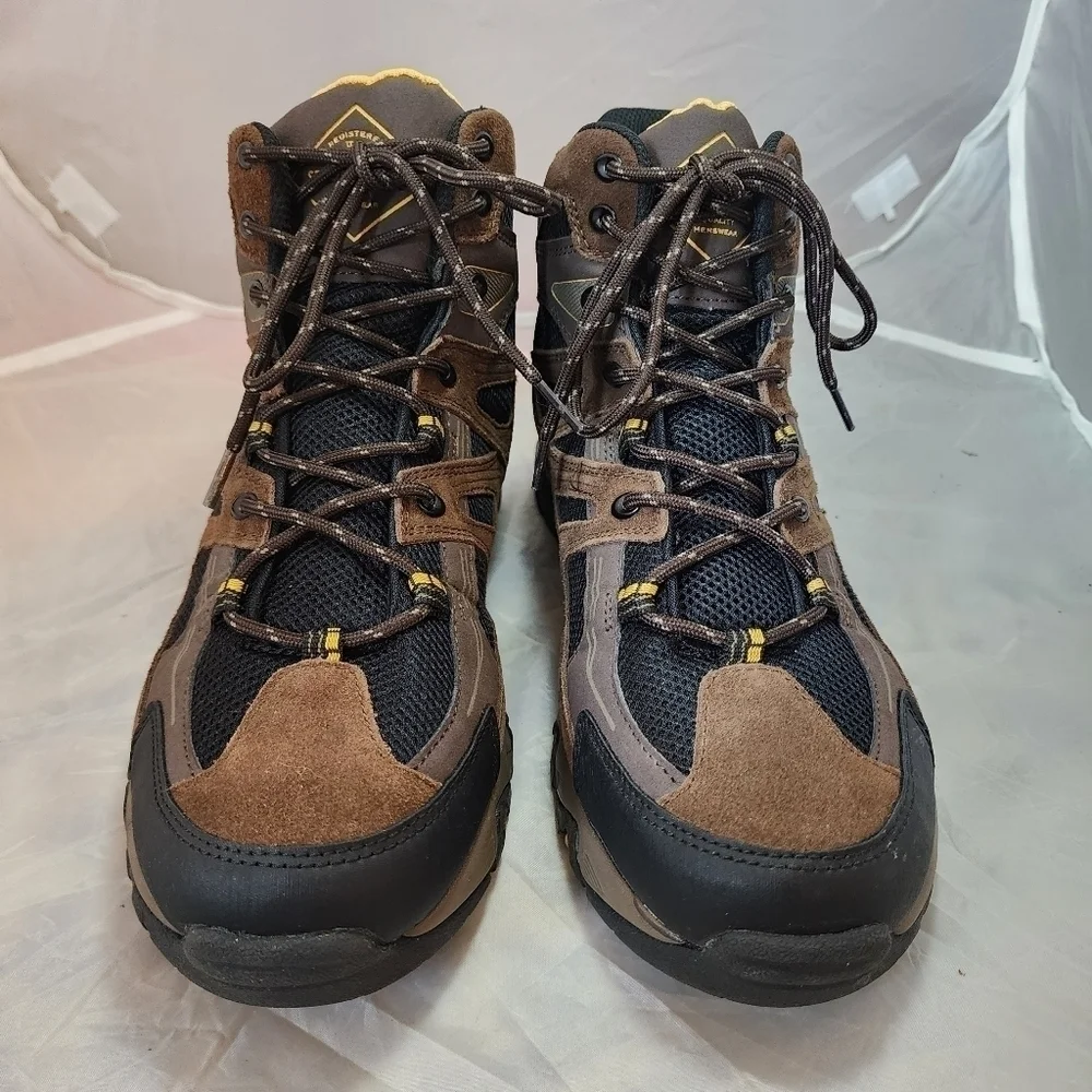 St John's Bay Wharton Leather Hiking Work Boots Outdoors Men's 10 M Leather EUC
